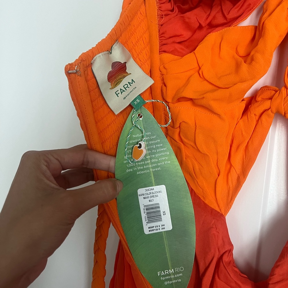 Farm Rio Warm Color Blocking Maxi - xs - Picture 7 of 7